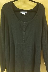 *SOLD*Black button sweater